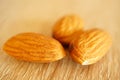 Three almonds