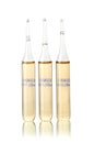 Three ampulas with glucose Royalty Free Stock Photo