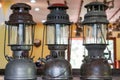 Three ancient lanterns