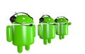 Three Android Robots Support