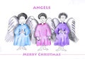 Three angels Royalty Free Stock Photo