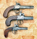 Antique Muff pistols Royalty Free Stock Photo