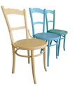 Three Antique Painted Chairs