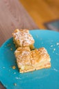 Three apple pie pieces Royalty Free Stock Photo
