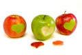 Three apples Royalty Free Stock Photo