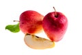three apples of the kandil sinap variety Royalty Free Stock Photo