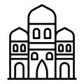 Three arab towers icon, outline style