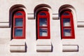 Three arch window Royalty Free Stock Photo