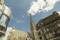 Three architecture styles in Vienna, Austria.