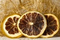 Dried citrus sliced, creats an interesting background