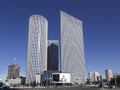 Three Azrieli towers in tel Aviv Royalty Free Stock Photo