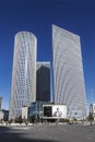 Three Azrieli towers in Tel Aviv, Israel Royalty Free Stock Photo