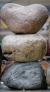 Three balancing stones Royalty Free Stock Photo
