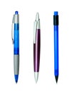 Three ball pens Royalty Free Stock Photo