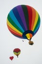 Three balloons on a light background Royalty Free Stock Photo