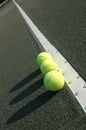 Three balls down the line Royalty Free Stock Photo