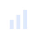 Three bar chart icon in blue gradient, symbolizing growth, progress, or statistical performance data Royalty Free Stock Photo