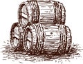 Three barrels