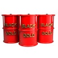 Three barrels of oil 3d Royalty Free Stock Photo