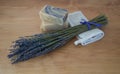 Three Bars of Handmade Soap and Lavender