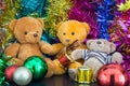 Three bear dolls Royalty Free Stock Photo