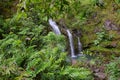 Three Bear Falls or Upper Waikani Falls on the Road to Hana Royalty Free Stock Photo