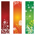 Three beautiful floral banners Royalty Free Stock Photo