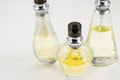 Three beautiful Perfume bottles Royalty Free Stock Photo