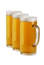 Three beer mugs