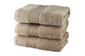 Three beige towels Royalty Free Stock Photo