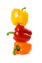 Three bell peppers Royalty Free Stock Photo