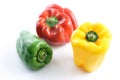 Three bell peppers Royalty Free Stock Photo
