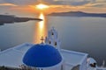 Three Bells of Fira Sunset to the Cross