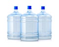 Three big bottles water Royalty Free Stock Photo