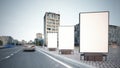 three billboard mockup Royalty Free Stock Photo