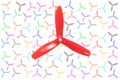 three bladed plastic propellers in various colors