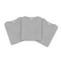 Three blank folded t-shirts isolated on white. 3D illustration, clipping path Royalty Free Stock Photo