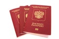 Three russian passports