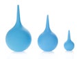 Three blue enemas Royalty Free Stock Photo