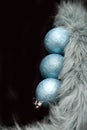 Blue Christmas Horizontal Royalty Free Stock Photo