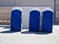 Construction Site Porta Potty Area Royalty Free Stock Photo