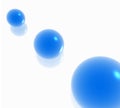 Three Blue Spheres