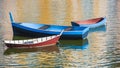 Three Boats in Harbor Royalty Free Stock Photo