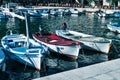 Three boats in marina bay pierce