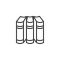 Three books line icon Royalty Free Stock Photo