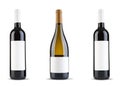 Three Bottle of wine Royalty Free Stock Photo