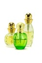 Three bottles of perfume Royalty Free Stock Photo