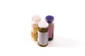 Three bottles of pills Royalty Free Stock Photo