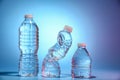 Three bottles of water Royalty Free Stock Photo