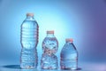 Three bottles of water Royalty Free Stock Photo